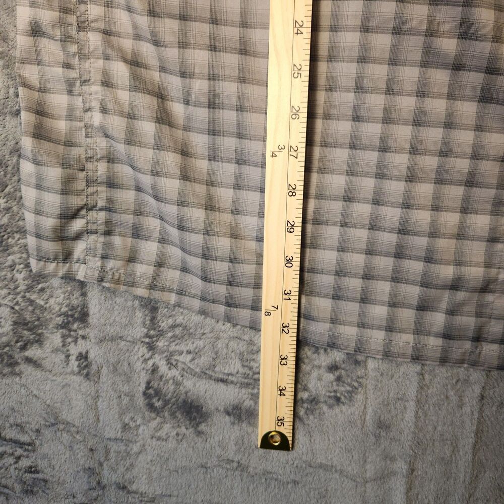 Browning Heritage Collection Mens 3XL Shirt Tan Grey Plaid Long Sleeve Button Up - Picture 6 of 9